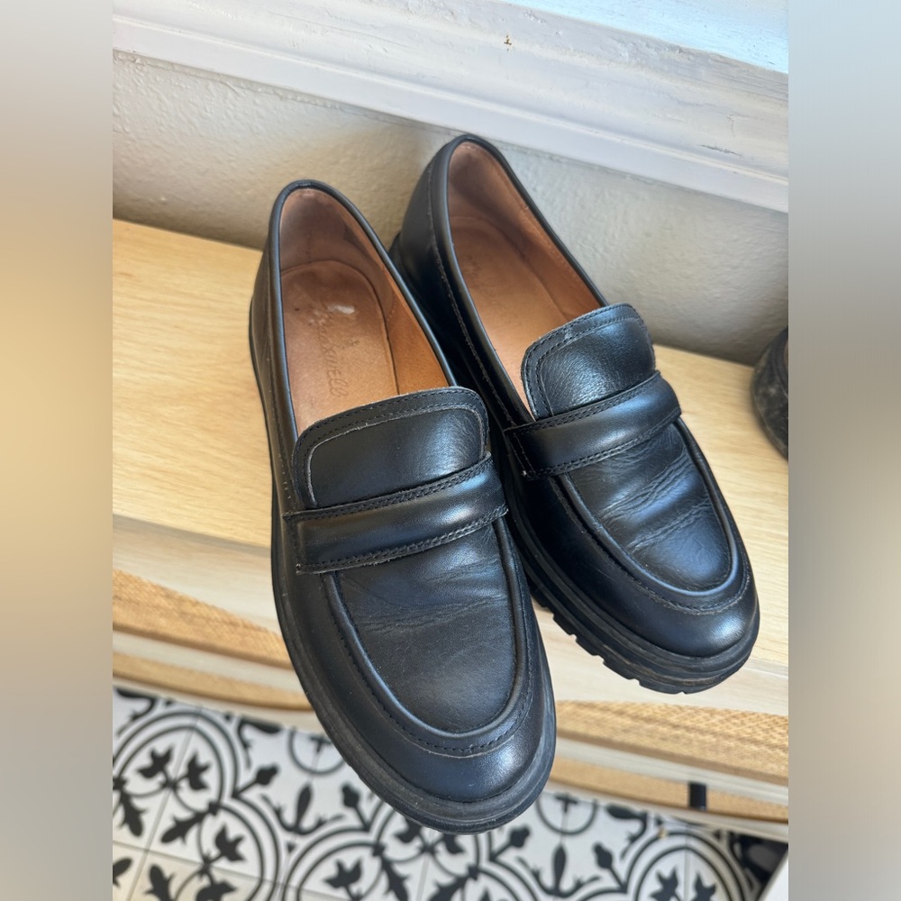Madewell Bradley Lugsole Leather Loafer size 7
